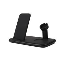 Gear Wireless Triple QI Charger with USB-C Port, 20W Total, Black – for Mobile, Watch, and Airpods