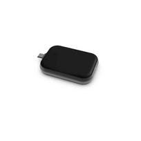Zens Single Apple AirPods Charger QI USB-C Stick, Aluminum, Black