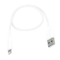 Gear Lightning to USB-A Cable, 0.3m, White, Round