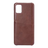 ONSALA Brown Mobile Cover with Card Pocket for Samsung Galaxy A51