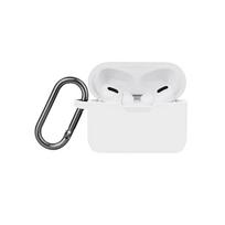 NORTH AirPods Pro Protective Case, Silicone, with Carabiner, White