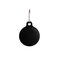 ONSALA AirTag Holder, Silicone, Black, with Keyring