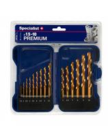 Metalo grąžtų rinkinys SPECIALIST+, 1-10 mm, titano danga, 15 vnt.