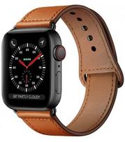 Ruda apyrankė Apple Watch 8 / 9 / 10 / 11 / SE / ULTRA (44 / 45 / 46 / 49 MM) laikrodžiui "Tech-Protect Leatherfit"