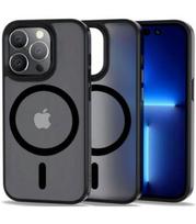 Matinis juodas dėklas Apple iPhone 13 Pro Max telefonui "Tech-Protect Magmat Magsafe"