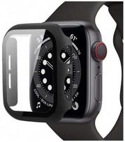Juodas dėklas Apple Watch 7 / 8 / 9 (45mm) laikrodžiui "Tech-Protect Defense360"