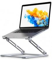 Sidabrinės spalvos universalus stovas kompiuteriui "Tech-Protect Prodesk"
