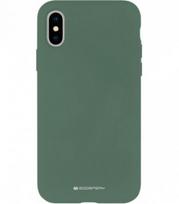 Dėklas Mercury Silicone Case Samsung A525 A52/A526 A52 5G/A528 A52s 5G tamsiai žalias