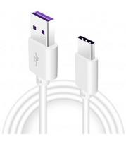 Originalus baltas Huawei USB - Type C laidas 5A 100cm "AP71 Quick Charger"