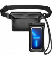 Juodi vandeniui atsparūs dėklai "Spigen A621 Waterproof Case & Waist Bag"