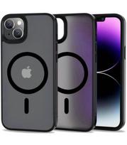 Matinis juodas dėklas Apple iPhone 14 telefonui "Tech-Protect Magmat Magsafe"