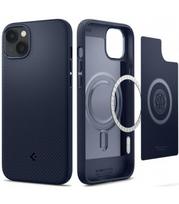 Mėlynas dėklas Apple iPhone 14 Plus / 15 Plus telefonui "Spigen Mag Armor"