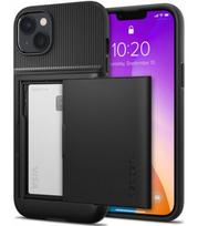 Juodas dėklas Apple iPhone 14 Plus / 15 Plus telefonui "Spigen Slim Armor CS"