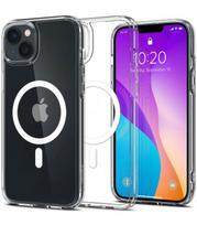 Skaidrus (Baltas) dėklas Apple iPhone 14 telefonui "Spigen Ultra Hybrid MAG Magsafe"