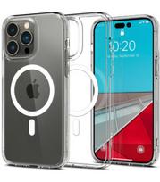 Skaidrus (Baltas) dėklas Apple iPhone 14 Pro telefonui "Spigen Ultra Hybrid MAG Magsafe"