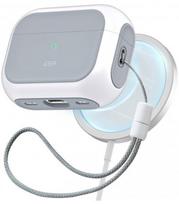 Baltas dėklas Apple Airpods Pro 1 / 2 ausinėms "ESR Orbit Halolock Magsafe"