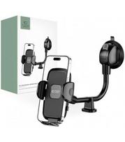 Juodas automobilinis telefono laikiklis "Tech-Protect V3 Long Arm Windshield & Dashboard"