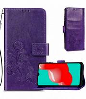 Dėklas Flower Book Samsung A125 A12/M127 M12 violetinis