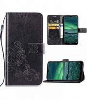 Dėklas Flower Book Samsung A145 A14 4G/A146 A14 5G juodas