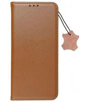 Rudas odinis atverčiamas dėklas Apple iPhone 14 Pro Max telefonui "Leather case SMART PRO"