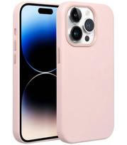 Rožinis odinis dėklas Apple iPhone 14 Pro telefonui "Leather Mag Cover"