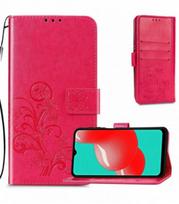 Dėklas Flower Book Samsung A346 A34 5G rožinis-raudonas