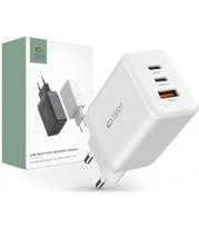 Baltas pakrovėjas PD65W/QC3.0 "Tech-Protect C65W 3-Port Network Charger"