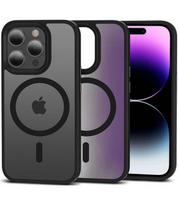 Matinis juodas dėklas Apple iPhone 15 Pro telefonui "Tech-Protect Magmat Magsafe"