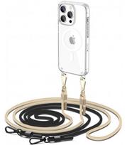 Skaidrus dėklas su dirželiu Apple iPhone 15 Pro telefonui "Tech-Protect Flexair Chain Magsafe"