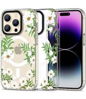 Dėklas su gėlėmis Apple iPhone 15 Pro telefonui "Tech-Protect MAGMood Magsafe Spring Daisy"
