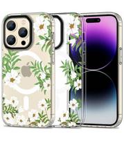 Dėklas su gėlėmis Apple iPhone 15 Pro Max telefonui "Tech-Protect MAGMood Magsafe Spring Daisy"