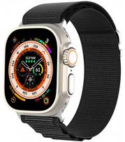 Juoda apyrankė Apple Watch SE / 8 / 7 / 6 / 5 / 4 / 3 / 2 / 1 (38 / 40 / 41 mm) laikrodžiams "Dux Ducis GS Version"