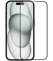 Juodas apsauginis grūdintas stiklas Apple iPhone 15 telefonui "Nillkin Amazing 2.5D CP+ Pro"