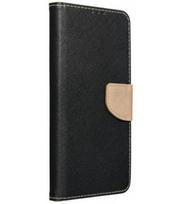 Juodas / auksinės spalvos atverčiamas dėklas Samsung Galaxy A34 5G telefonui "Fancy Book"