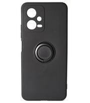 Juodas dėklas Xiaomi Redmi Note 12 5G telefonui "Vennus Silicone Ring"
