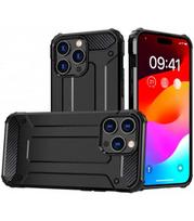 Juodas dėklas Apple iPhone 15 Pro Max telefonui "Hybrid Armor"