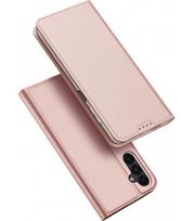 Rausvai auksinės spalvos atverčiamas dėklas Samsung Galaxy A15 4G / A15 5G telefonui "Dux Ducis Skin Pro"