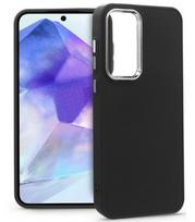 Matinis juodas dėklas Samsung Galaxy A35 5G telefonui "Frame Case"