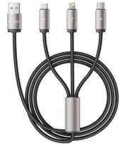 Pilkas laidas USB - (Lightning + Type-C + MicroUSB) 3.5A 100cm "Tech-Protect Ultraboost 3in1"