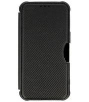 Juodas atverčiamas dėklas Samsung Galaxy A35 5G telefonui "Razor Carbon Book"