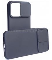 Juodas dėklas su kameros apsauga Apple iPhone 15 Pro Max telefonui "Camshield Soft"