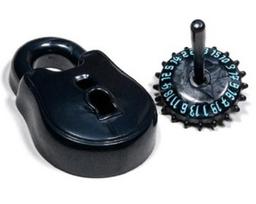 PolyHero Rogue d20 Lock and Pick Set - Cold Iron