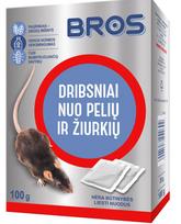 BROS Dribsniai nuo pelių ir žiurkių 100g