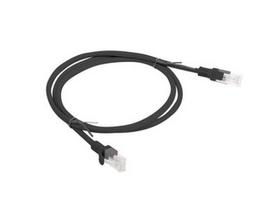 Lanberg | Patch cable - CAT 6 | RJ-45 - male | RJ-45 - male | 1 m | Black | RAL 9004