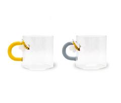 WD LIFESTYLE stiklinių puodelių rinkinys "Bee", 2 vnt, 130 ml