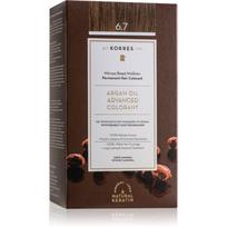 Korres Argan Oil ilgalaikiai plaukų dažai su arganų aliejumi atspalvis 6.7 Cocoa 50 ml