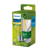 LED lemputė PHILIPS ULTRA EFFICIENT, E27, A60, 4W (=60W), 2700K, 840lm, 210l/W, CL UE SRT4