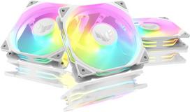 ASUS TUF Gaming TR 120 ARGB Reverse PWM Fan, 120 mm, White, 3-Pack