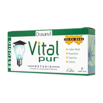 Drasanvi Vitalpur Study, derinys su bičių pieneliu, guarana, ginkmedžiu, lecitinu, cholinu, taurinu ir geležimi, apelsinų skonio 7 buteliukai