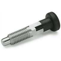 Indeksavimo kaištis GN 717-6-M12x1.5-BK-NI - nerūdijantis plienas
